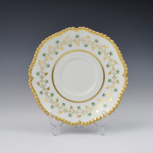 fig 1. Flight Barr & Barr Worcester Porcelain Gadrooned Tea Cup & Saucer