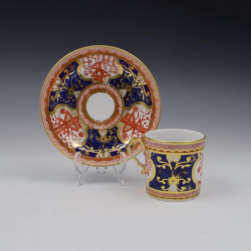 Spode Porcelain Dollar Pattern Coffee Can & Saucer C.1805 Pattern 715