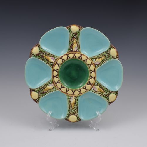 Victorian Minton Majolica Oyster Plate 1869