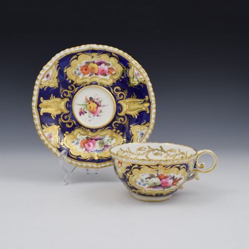 Coalport John Rose Porcelain Pembroke Cup & Saucer Pattern 2/162 C.1827