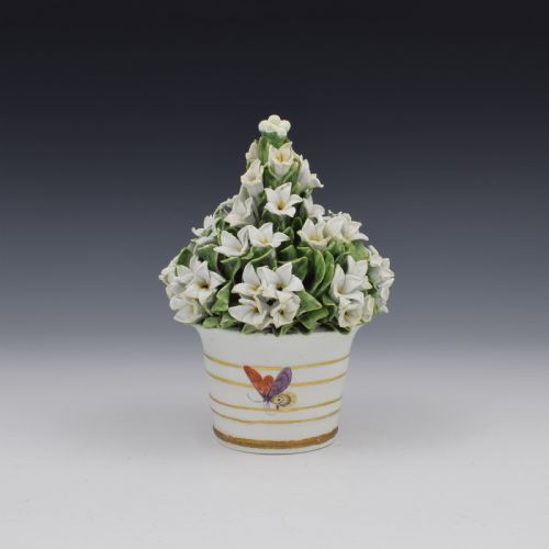 18th Century Derby Porcelain Vase of Flowers C.1765