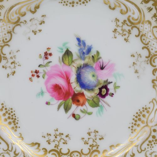 fig 1. Grainger Worcester Porcelain Fancy Birds Dessert Plate Pattern 1698 c.1835