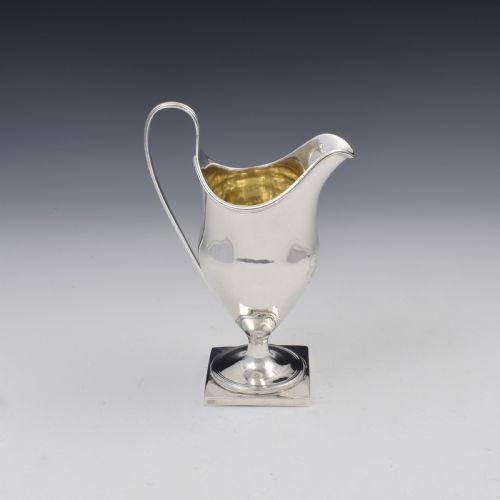 Large Georgian Silver Helmet Cream Jug 1794