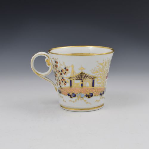 Chamberlain Worcester Porcelain Tapered Coffee Can Chinoiserie Pattern 767