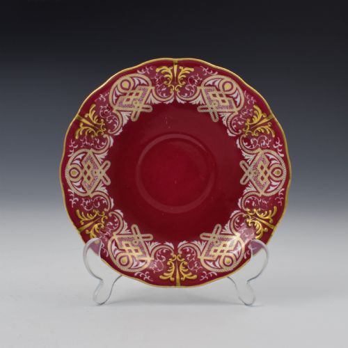 fig 1. Fine Victorian Royal Crown Derby Porcelain Tea Cup & Saucer