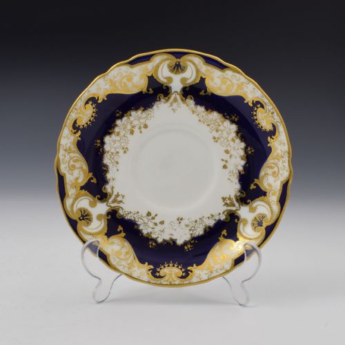 fig 1. Fine Edwardian Royal Crown Derby Porcelain Tea Cup & Saucer 7347