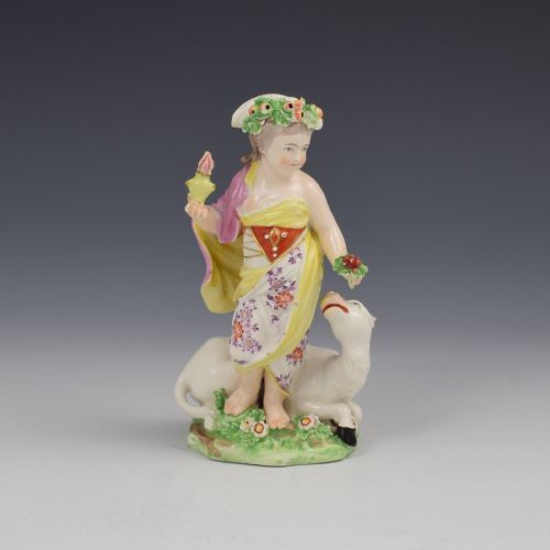 Derby Porcelain Allegorical Figure of Asia from the Four Quarters of the Globe C.1765