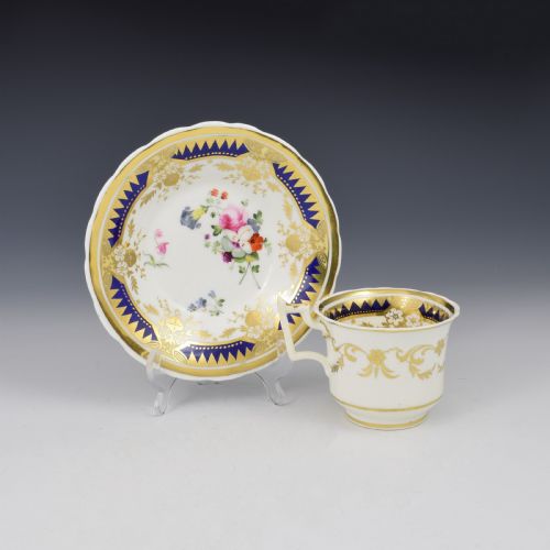 Ridgway Porcelain Coffee Cup & Saucer C.1825 Pattern 2/1865