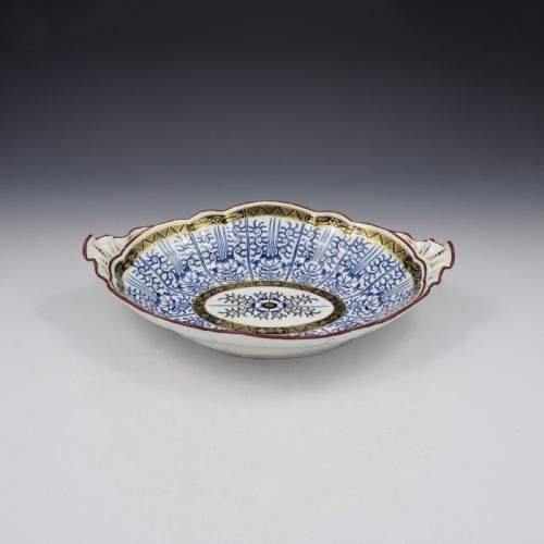 fig 1. Barr Flight & Barr Worcester Porcelain Large Royal Lily Dessert Dish Centrepiece