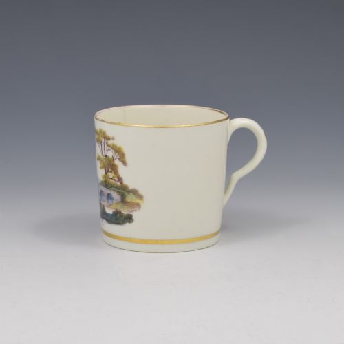 Pinxton Porcelain Coffee Can C.1800, Landscape Pattern 218
