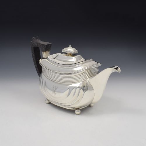 fig 1. Fine Georgian Silver Bombe Teapot 1806