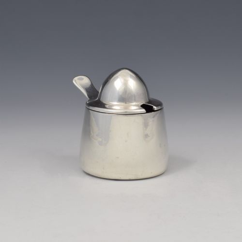 fig 1. Archibald Knox Liberty & Co. Cymric Silver Arts & Crafts Mustard Pot