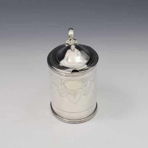 fig 1. Georgian Silver Oval Mustard Pot 1797 Solomon Hougham