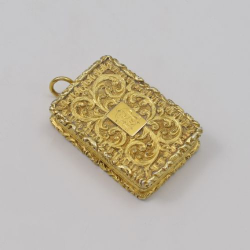 Fine Georgian Silver Gilt Vinaigrette John Bettridge