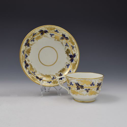 Bloor Derby Porcelain Tea Cup & Saucer C.1820