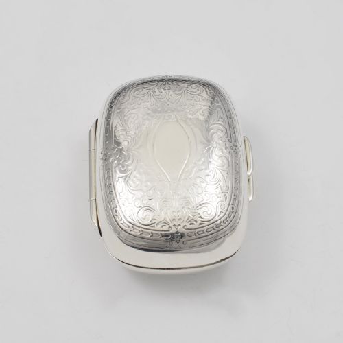 fig 1. Tiffany & Co. Sterling Silver Travel Soap Box c.1910