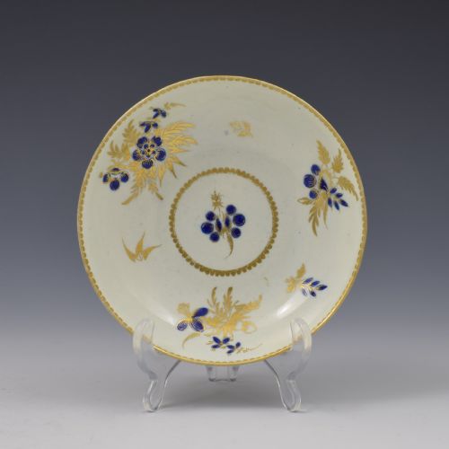 fig 1. First Period Worcester Porcelain Cup & Saucer Trio c.1785