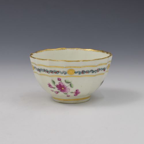 Chelsea Derby Porcelain Fluted Tea Bowl C.1770-1775