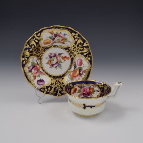 fig 1. Regency Coalport Porcelain Tea Cup And Saucer c.1825