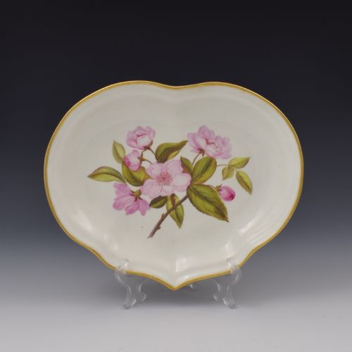 Derby Porcelain Botanical Compotier Dessert Dish Chinese Apple Blossom C.1806