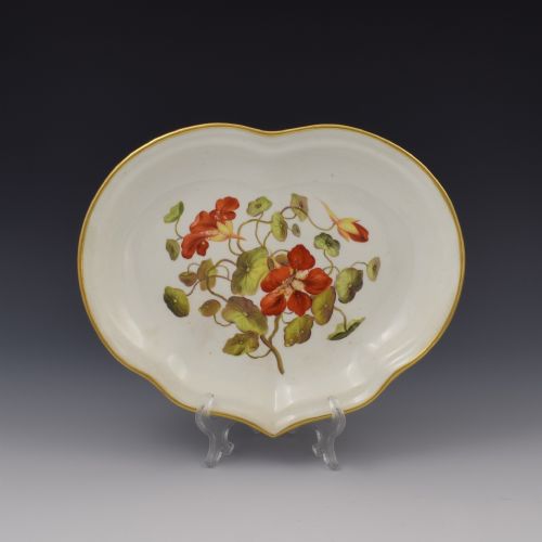 Derby Porcelain Botanical Compotier Dessert Dish Nasturtium C.1806