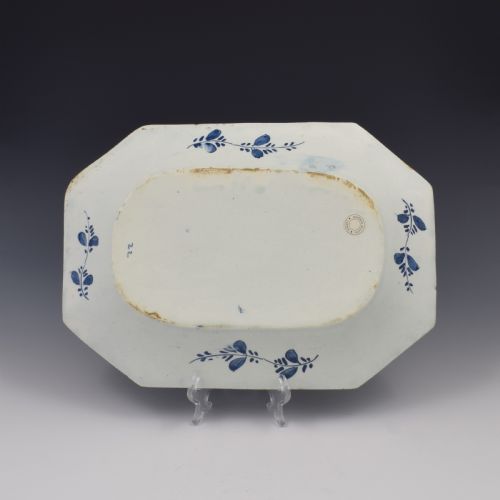 fig 1. Large Bow Porcelain Lotus & Bamboo Octagonal Serving Dish c.1760