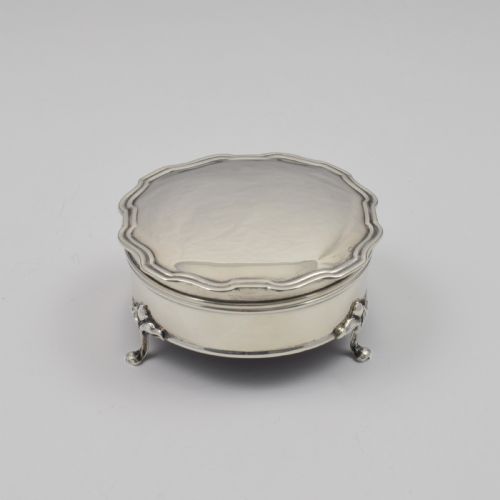 Pretty Art Nouveau Silver Jewellery Box