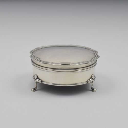 fig 1. Pretty Art Nouveau Silver Jewellery Box
