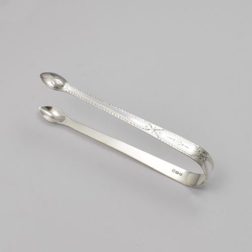 Georgian Silver Sugar Tongs Peter & Ann Bateman 1793