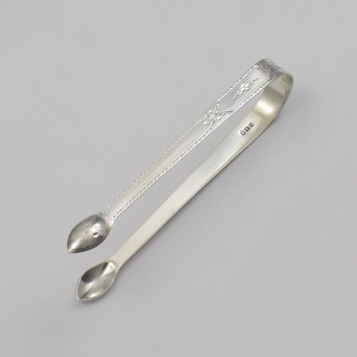 fig 1. Georgian Silver Sugar Tongs Peter & Ann Bateman 1793