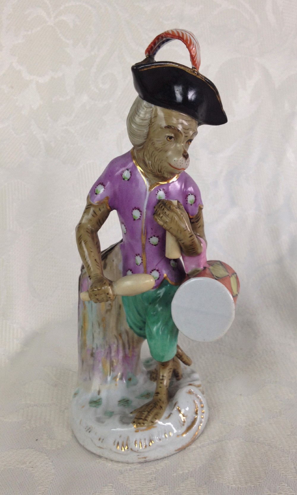 German Carl Schneider Volkstedt Monkey Band Drummer Figure