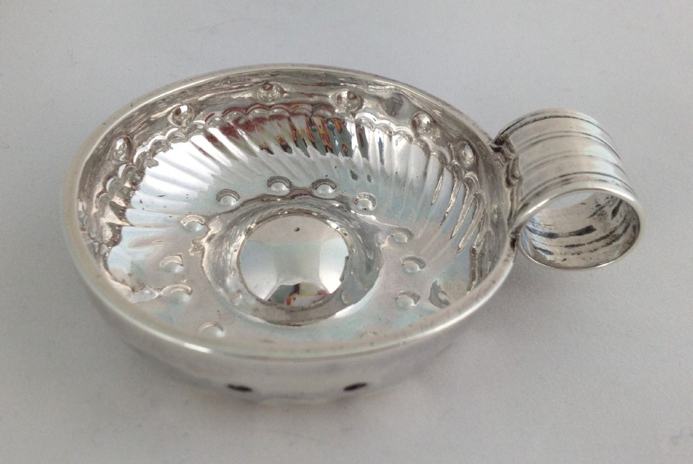 Georgian Silver French Wine Taster Tastevin Charles-Marie Guideee Sommelier Cup