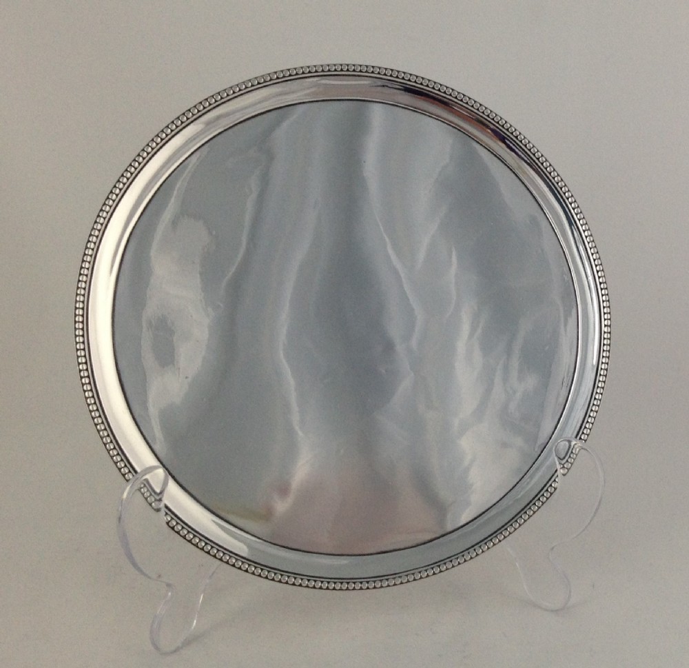 George III 1780 Round Silver Salver Waiter 7