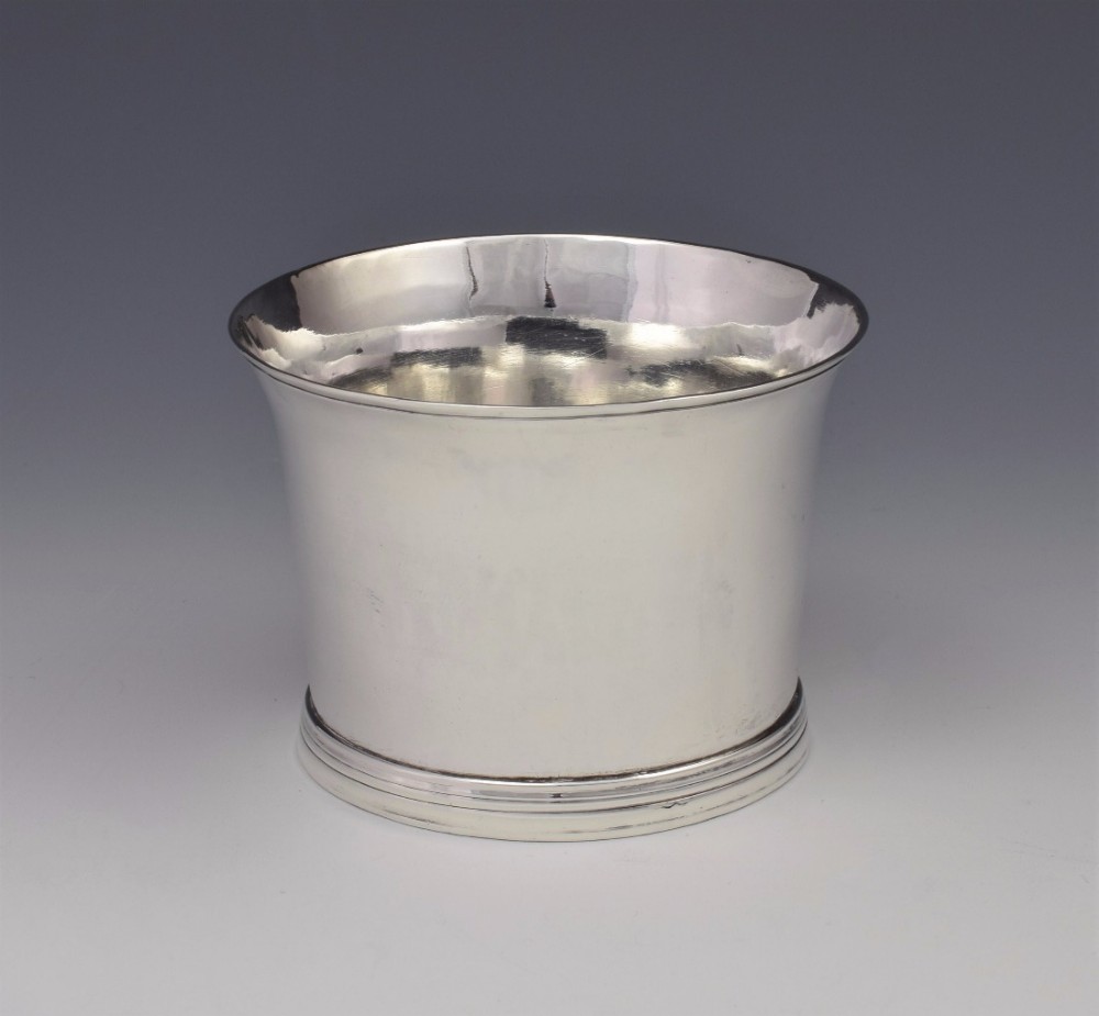 George III Silver Beaker Cup London 1764 Converted Brandy Pan