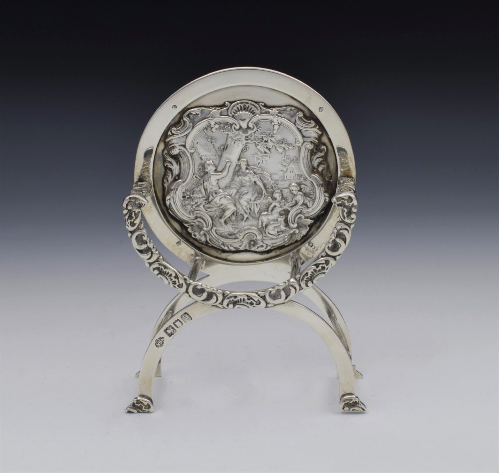 Unusual Edwardian English Silver Miniature Chair Novelty London 1902 Batson & Son