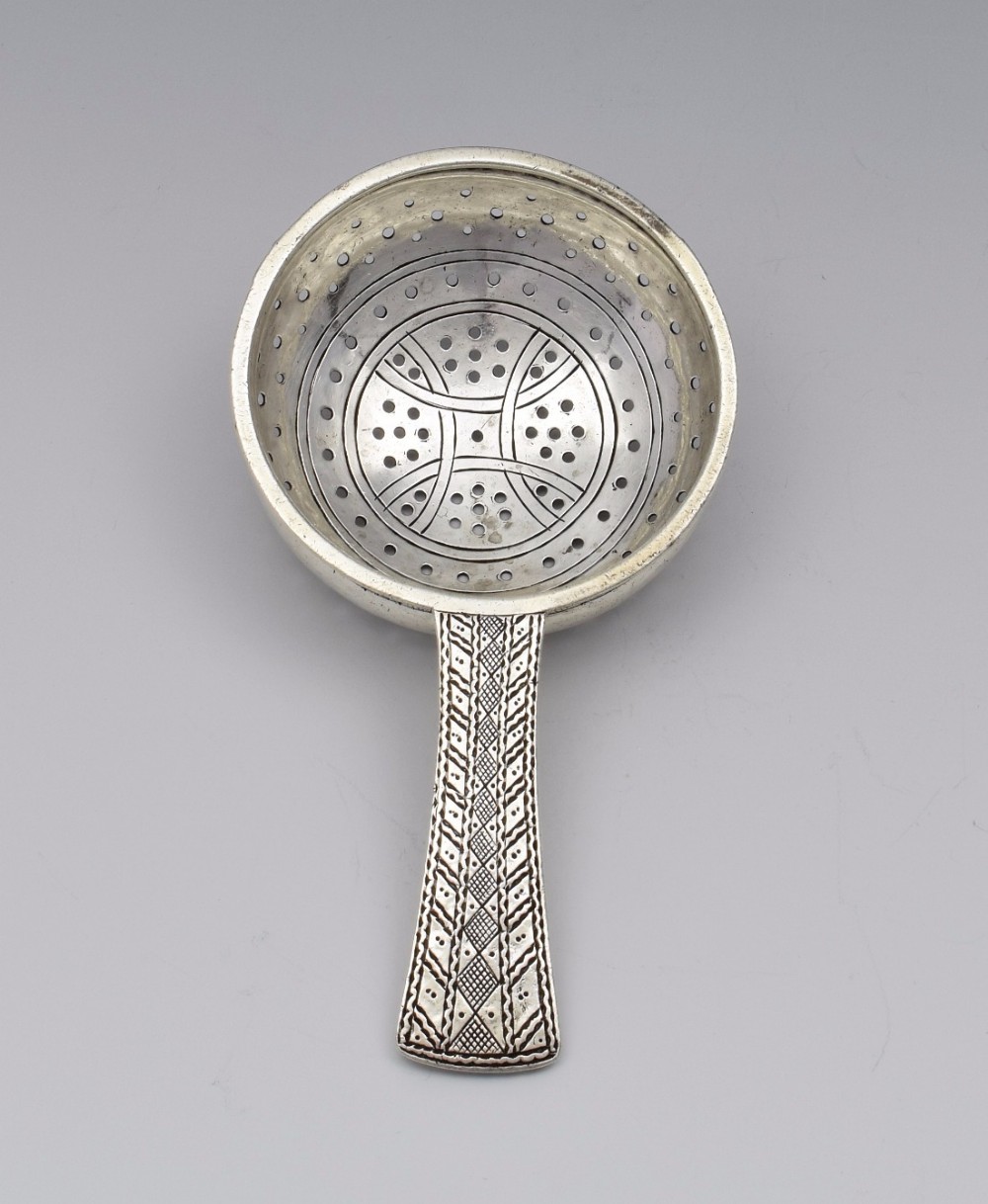 Art Deco Silver Celtic Style Liberty & Co. Tea Strainer Spoon