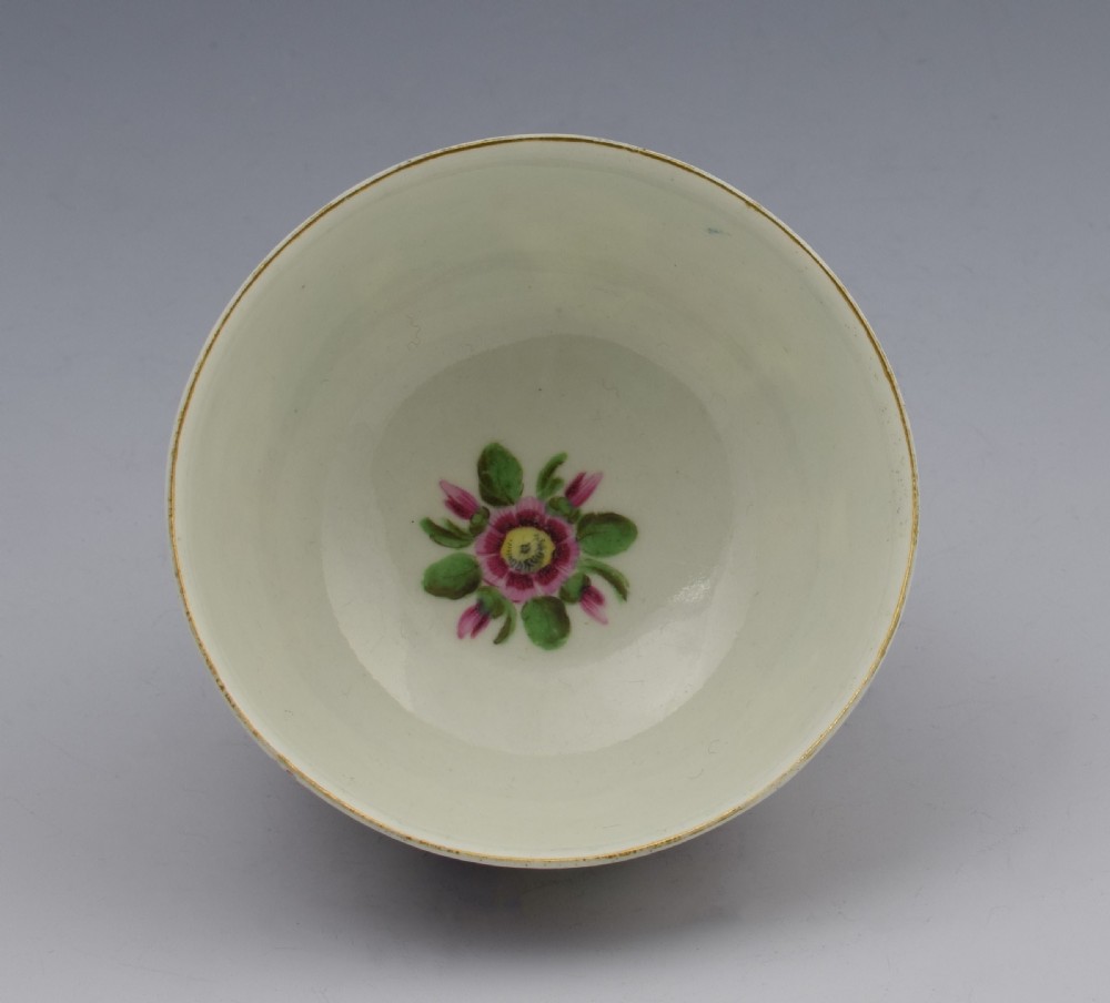 First Period Worcester Scale Blue Tea Bowl & Saucer c.1770 View IX