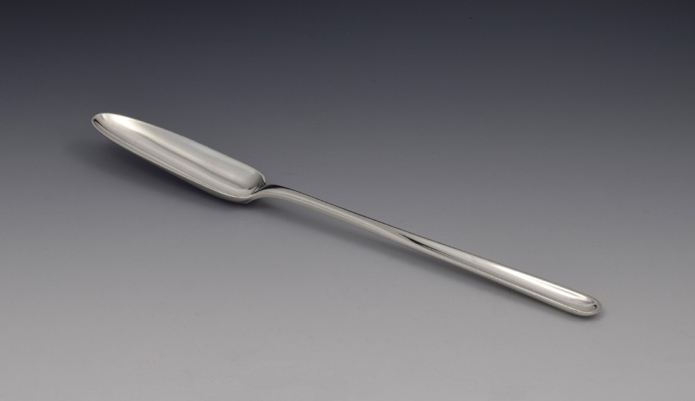 George III Silver Double Ended Marrow Scoop Christopher & Thomas Barker 1803 Georgian