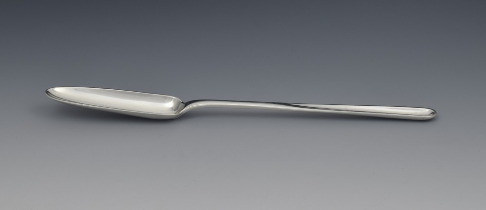 George III Silver Double Ended Marrow Scoop Christopher & Thomas Barker 1803 Georgian View II