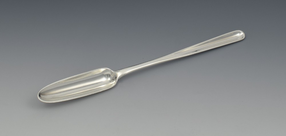 George III Silver Double Ended Marrow Scoop Christopher & Thomas Barker 1803 Georgian View III