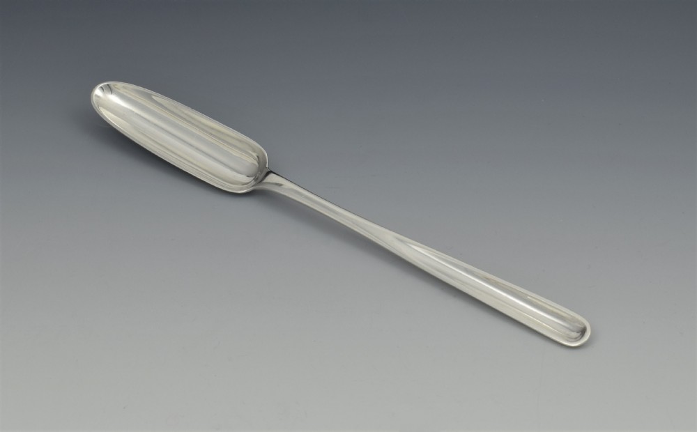 George III Silver Double Ended Marrow Scoop Christopher & Thomas Barker 1803 Georgian View IV