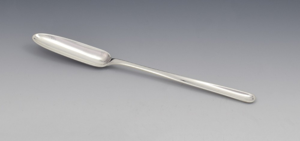 George III Silver Double Ended Marrow Scoop Christopher & Thomas Barker 1803 Georgian View VII