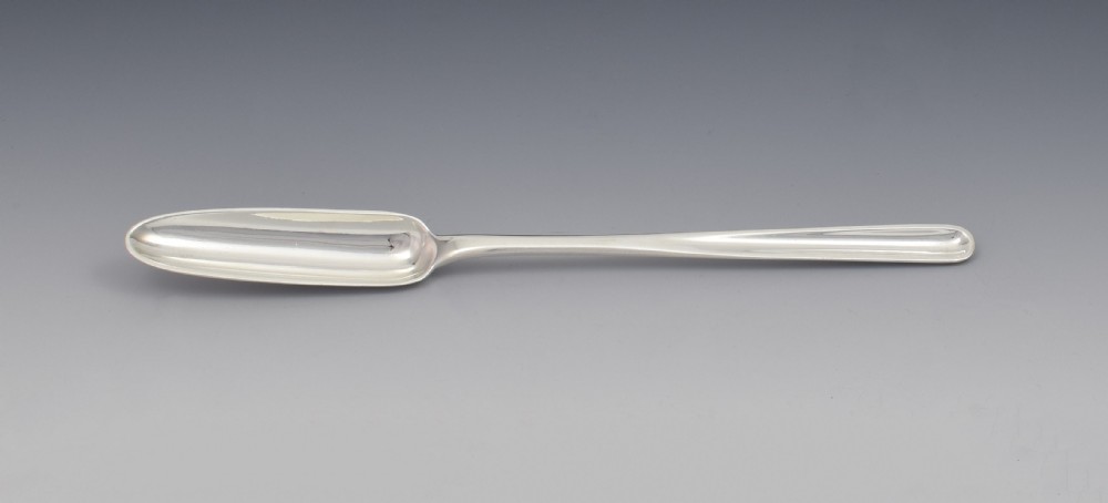 George III Silver Double Ended Marrow Scoop Christopher & Thomas Barker 1803 Georgian View VIII