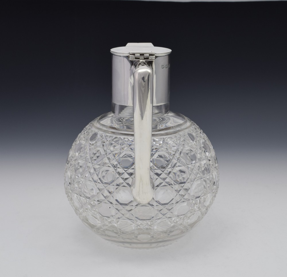 Victorian Dresser Style Silver & Cut Glass Claret Jug Barnard & Sons View VII