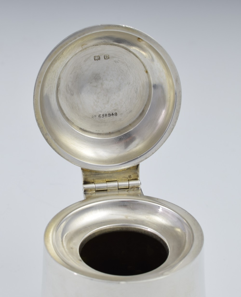 Art Deco Silver Novelty Bell Shaped Inkwell A & J Zimmerman 1927 View VIII