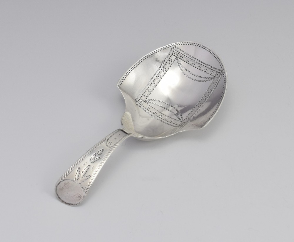 George III Silver Shovel Caddy Spoon Joseph Taylor Georgian