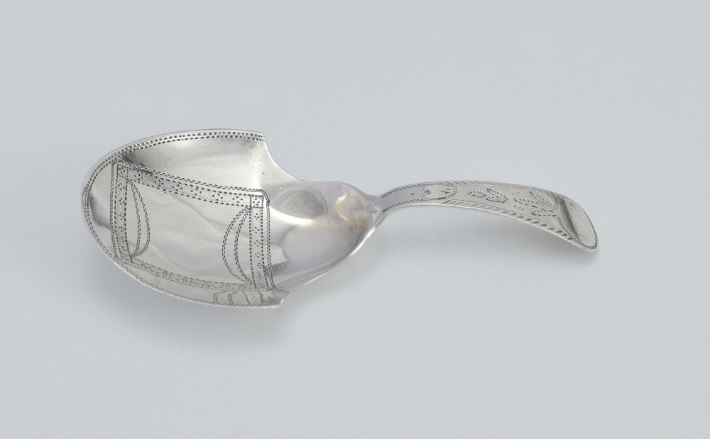 George III Silver Shovel Caddy Spoon Joseph Taylor Georgian View II