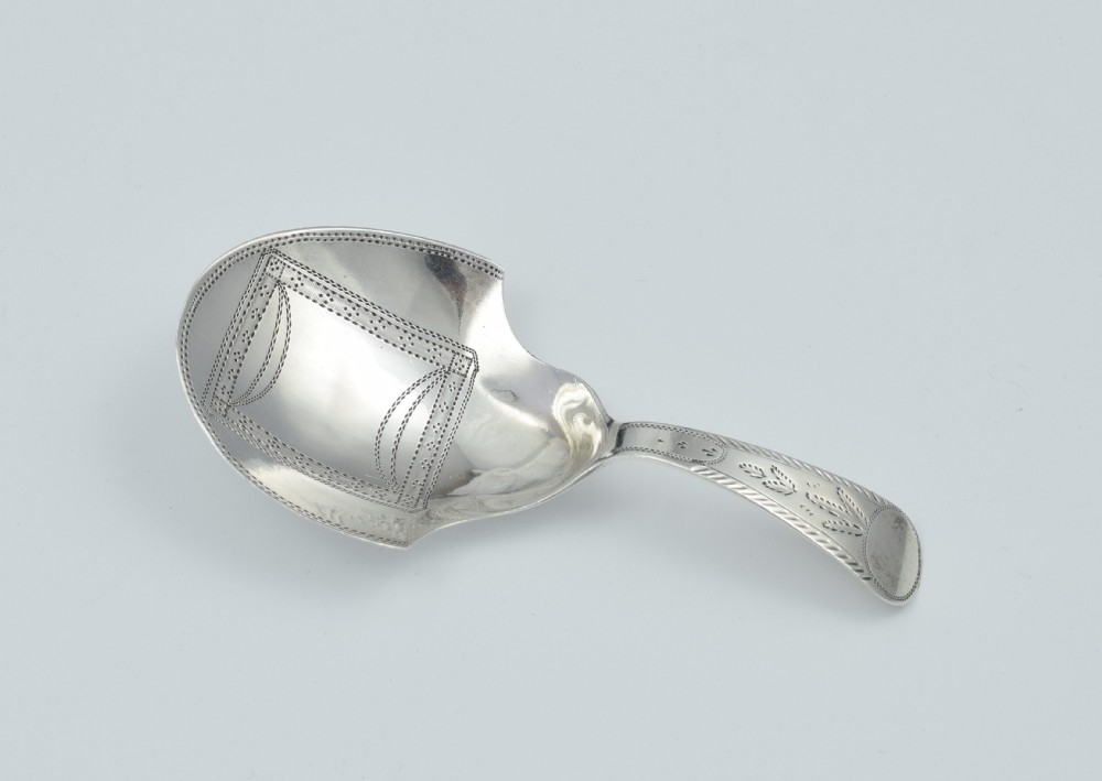 George III Silver Shovel Caddy Spoon Joseph Taylor Georgian View III