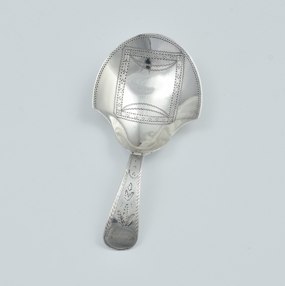George III Silver Shovel Caddy Spoon Joseph Taylor Georgian View V