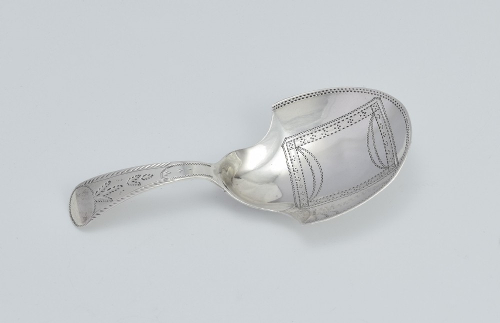 George III Silver Shovel Caddy Spoon Joseph Taylor Georgian View VI